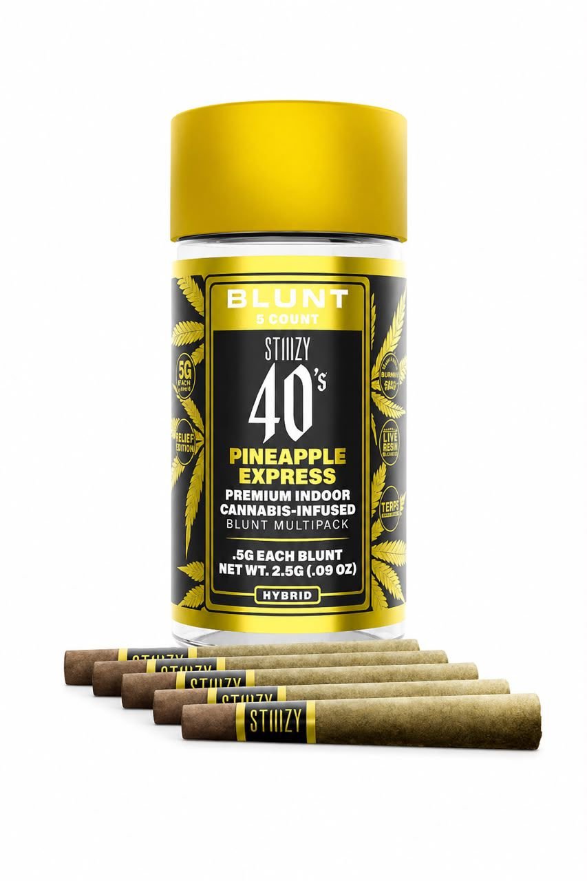 STIIIZY 40's Pineapple Express – Bote 5 Prerrolados STIIIZY